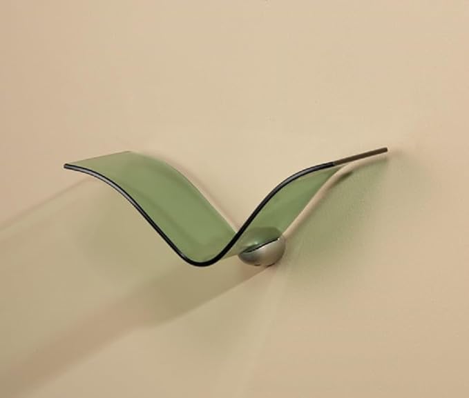 LTL Home Products Wallscapes Heron Glass Shelf Kit, Blue (Green)