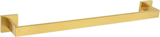 Bath Towel Bar 23.74", Angle Simple SUS304 Stainless Steel Bathroom Towel Holder, Shower Towel Rod, Single Towel Hanger Bar, Clothing Towel Rack for Wall, Brushed Dark Gold