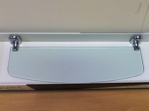 24" Glass Shelf in Satin Nickel