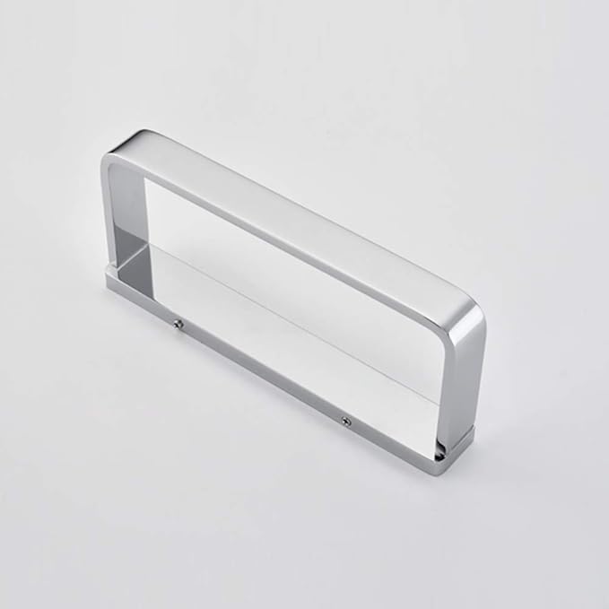 Aothphe Bathroom Towel Ring Brass Square Hand Towel Holder Wall Mounted,Polished Chrome
