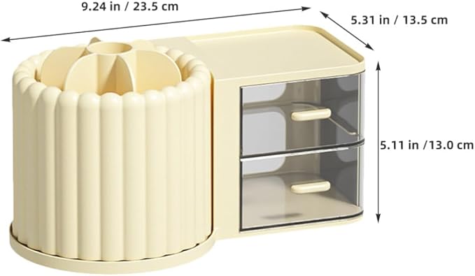 Rotating Pen Holder Makeup Brush Organizer Convenient Cosmetic Brush Holder Cosmetic Desktop Pen Organizer Office Organizer Supply cil
