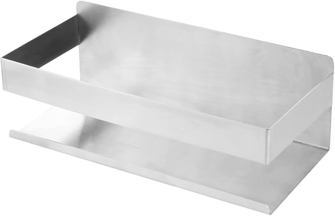 Stable Adhesion Installation Stainless Steel Wall Rack Bathroom Shelves Kitchen Decor Storage Rack