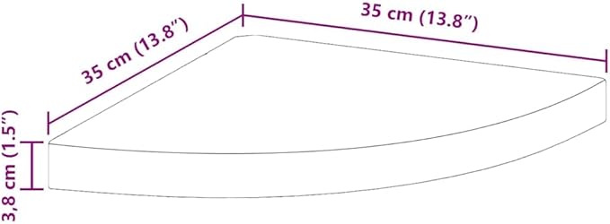 Corner Shelf Wall Mounted Floating Triangular Display Shelves, 13.8 Inch Matte White Wood MDF Storage Organizer for Bedroom, Living Room, and Home Office Decor