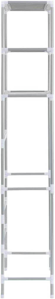 vidaXL Storage Rack Over Toilet Silver