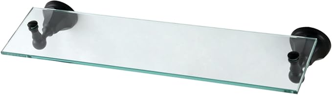 Kingston Brass BA4819MB Metropolitan Glass Shelf, Matte Black