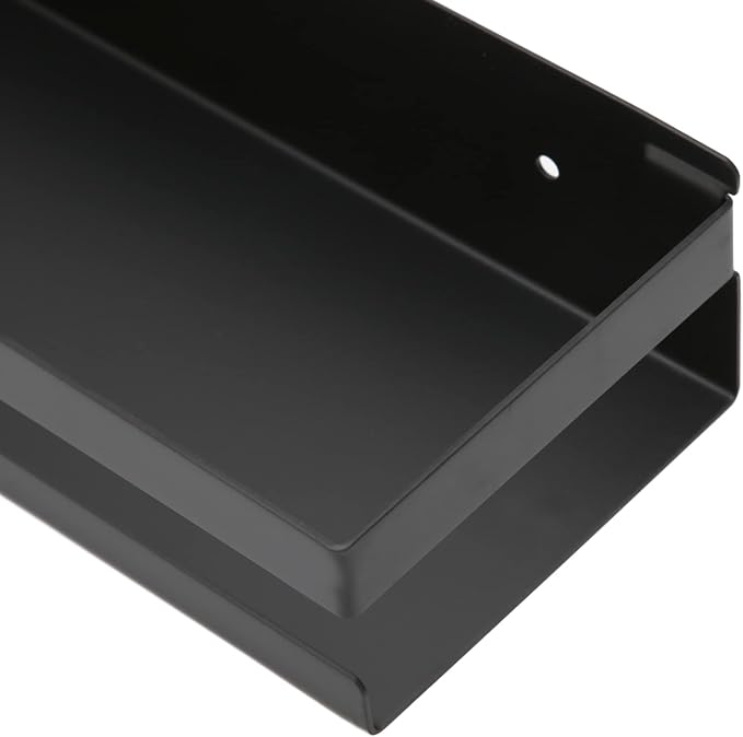 Bathroom Rack Set, Large Storage Space Shelf, Stainless Steel Bathroom Shelf with Strong Bearing Capacity, No Drilling Installation for Hotel Bathroom Dormitory, Black