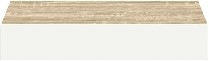 Set of 4 Floating Wall Shelves, Square Honeycomb Decorative Display Shelving for Living Room, Office and Bedroom, Matte White Wood MDF Storage Organizers