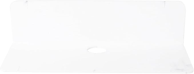 jojofuny Acrylic Floating Wall Shelf, Drill-Free Wall Mounted Speaker Holder, Punch-Free Storage Rack for Bathroom, Bedroom, Kitchen, 9.05 X 3.54 X 2.36 Inches, White