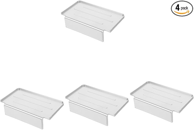 Hemobllo 4pcs Wall-mounted Phone Shelf for Bathroom Space-saving Storage Easy Installation Sleek Design for Organizing Toiletries and Essentials No Damage to Walls