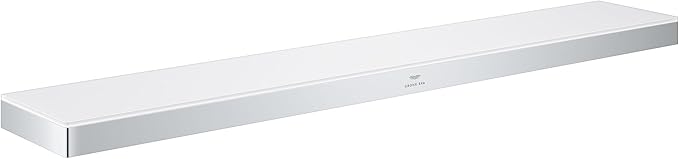 GROHE 40 965 1 Allure New 24" Glass and Metal Bathroom Shelf -