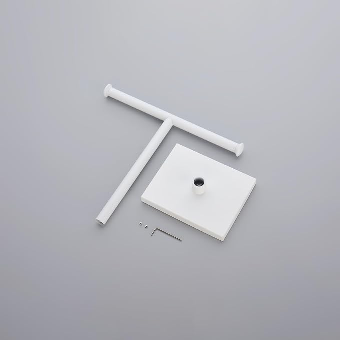 GERZWY Hand Towel Holder Standing Tree Rack for Bathroom Vanities Countertop SUS 304 Stainless Steel Towel Ring, White