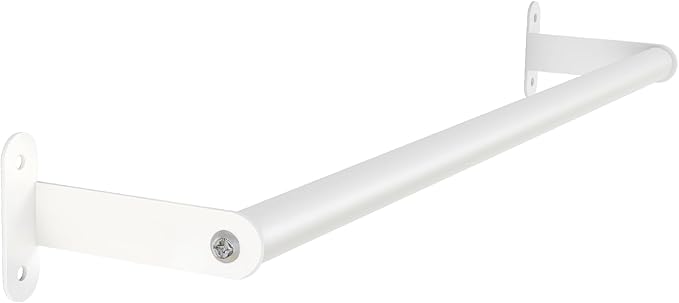 MKO Towel Bar for Bathroom, 16IN Hand Towel Holder with Metal Black, Towel Rack Hanger Sturdy Wall Mounted for Kitchen