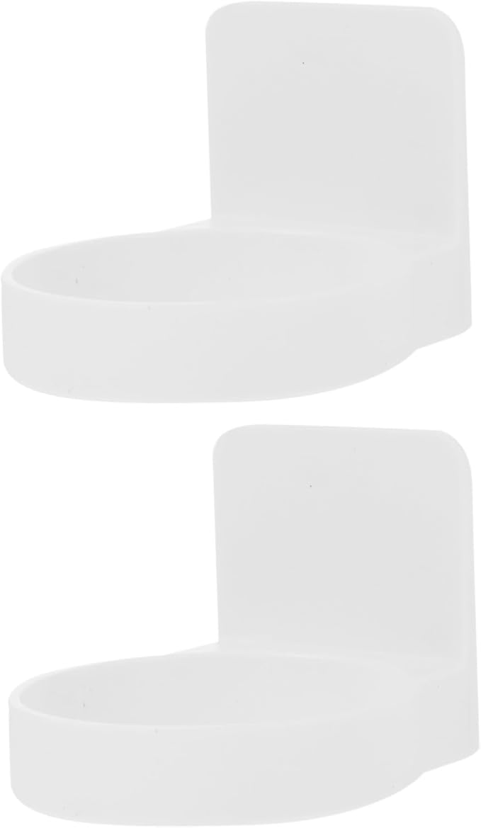 ABOOFAN 1set Wall Storage Holder for Bathroom Nail Jewelry Storage Rack Design for Home Hotel Use Sleek Finish 2pcs