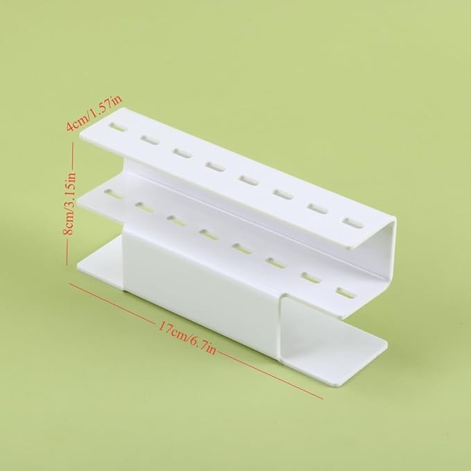 Acrylic Tweezers Holder, 8 Holes Tweezers Stand Display Organizer for Eyelash Extension Supplies Accessories Grafting Beauty Tools (8 Holes White)