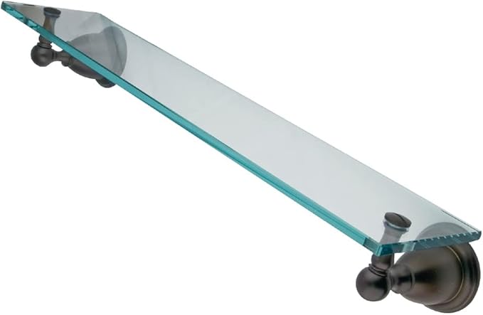 Kingston Brass BA1759ORB Heritage Glass Shelf, Oil Rubbed Bronze