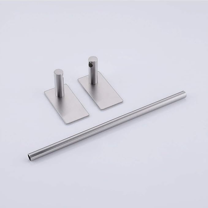 KES 12-Inch Self Adhesive Single Towel Bar Towel Hanger Wall Mount No Drill Bathroom Lavatory SUS304 Stainless Steel Brushed Finish, A7000S30-2