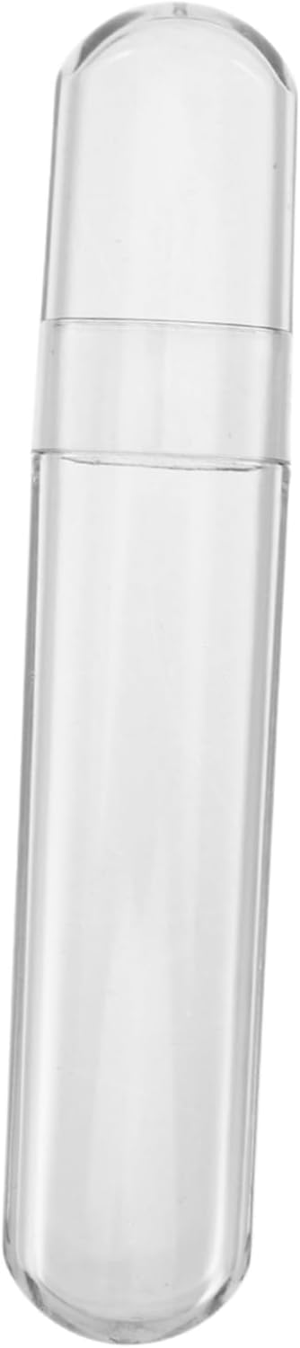 Clear Plastic Tube Storage Case for Eyelash Tweezers Craft Organizers Portable Transparent Vial Container for Makeup Manicure Accessories Sleek Versatile Design