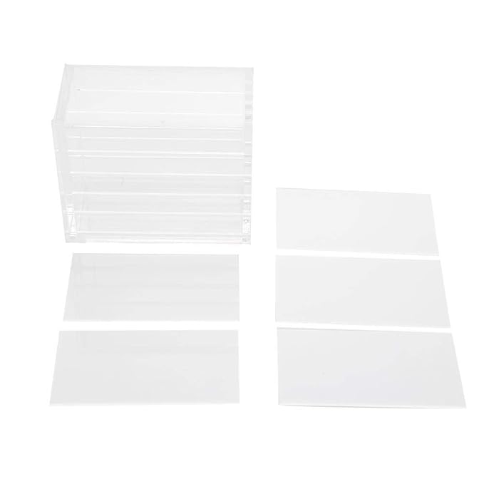 Plastic Eyelash Storage Box, 5 Layers Makeup Organizer Grafting Eyelashes Glue Pallet Holder