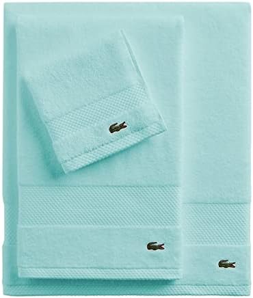 Lacoste Heritage 100% Supima Cotton Bath Sheet, Mint, 35" x 70" – Highly Absorbent & Quick Drying, Premium Super Soft Bath Towel, Bathroom Essential, Gift for All Occasions, Machine Washable