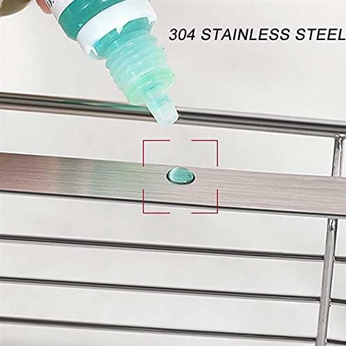 ZTBH Bathroom Divider Bathroom Wall Shelf, Wall Mounted Non Drilling Wall Shelves Bathroom Hardware Sets