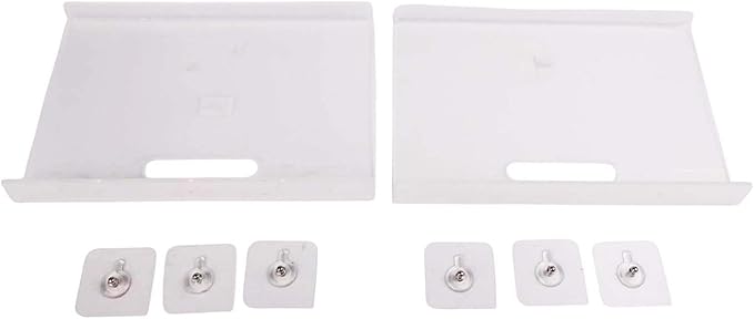 Acrylic Wall Shelf Rack – Punch- Mounting for Smooth Walls, No Drilling Required, Lightweight Storage for Living Room, Bathro(30 * 20 * 4cm)