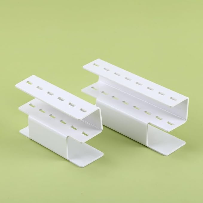 Acrylic Tweezers Holder, 6 Holes Tweezers Stand Display Organizer for Eyelash Extension Supplies Accessories Grafting Beauty Tools (6 Holes White)