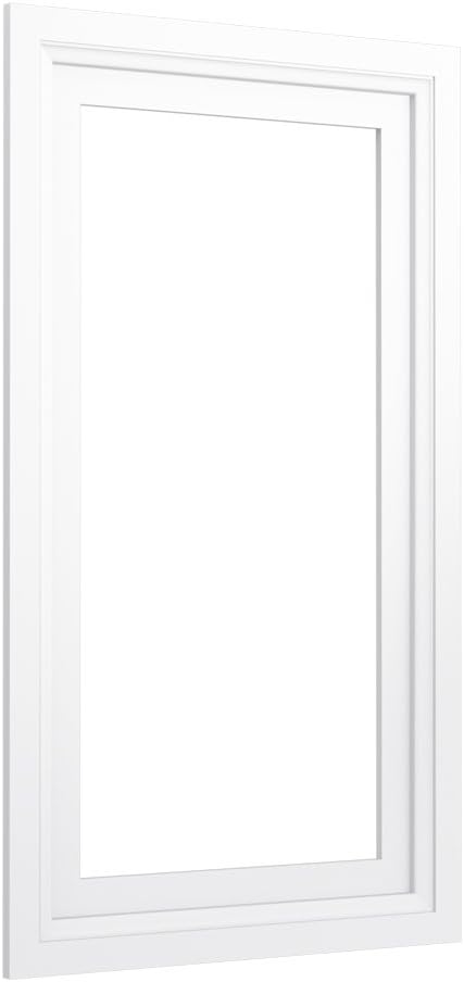 KOHLER 99662-15-1WA Damask 15-Inch Wide Medicine Cabinet Surround, Linen White