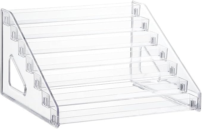 Pero Pero Nail Polish Organizer Acrylic Display Rack for Nail Polish Holder Sunglasses Organizer Essential Oils Holder Clear Eyeglasses Display Case Makeup Organizer