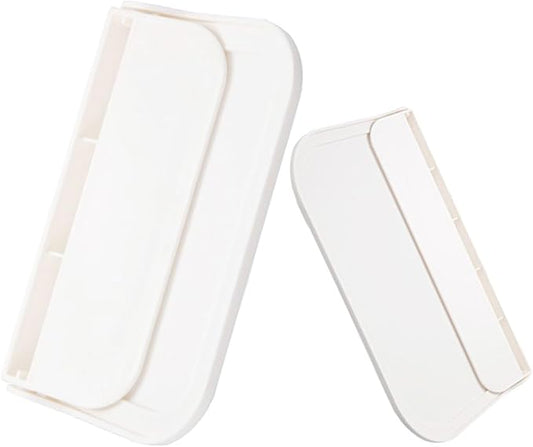 ARTIBETTER 2pcs Foldable Wall Shelf Bathroom Storage Rack Small Large Adhesive Shelves for Towels and Soap Organization Space-Saving Wall-Mounted Bathroom