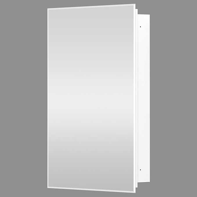 22"x30" Medicine Cabinet,HD Bathroom Mirror Cabinet with Beveled Mirror,Removeable Shelves, Recessed and Surface Mount,Frameless Bathroom Mirror with Storage