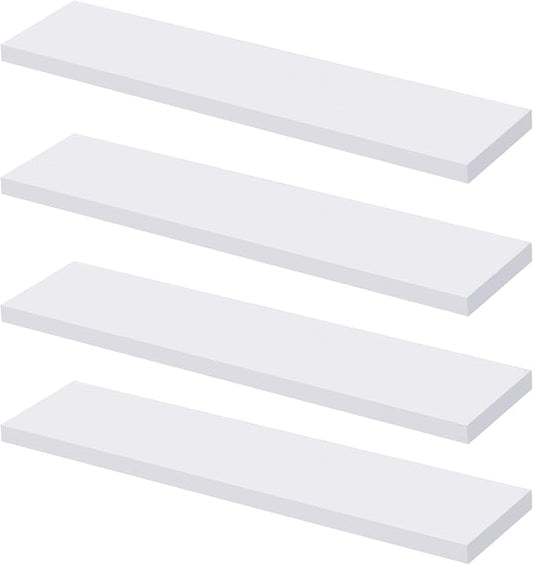 4 PCS White Medicine Cabinet Shelves Replacement,13 Inch Wooden Bathroom Cabinet Shelf,Medicine Cabinets Replacement Shelves for Living Room Bathroom Kitchen Wall Mounted Medicine Cabinet