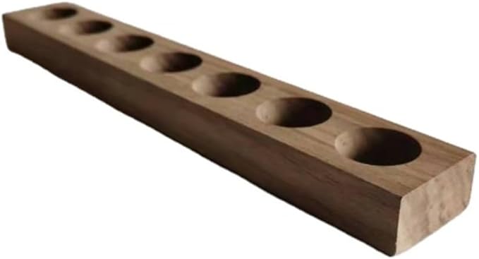Wood Essential Oil Holder Stand,Essential Oil Display Box, Oil Holders for Essential Oils, Holds 7 (10ml) Bottles,Vanity Tabletop Cosmetic Storage Organizer Rack