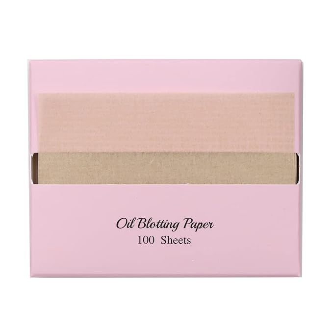 [varuza] Biodegradation Natural Hemp Face Oil Blotting Paper with Mirror Case and Refills (400 Count (with Mirror Case), HEMP)