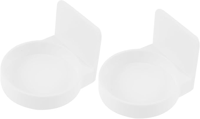 ABOOFAN 1set Wall Storage Holder for Bathroom Nail Jewelry Storage Rack Design for Home Hotel Use Sleek Finish 2pcs