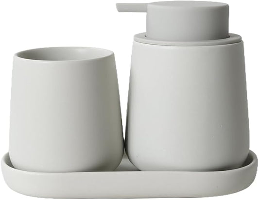 BosilunLife Bathroom Accessories Set 3 pcs (Light Grey-Liquid)