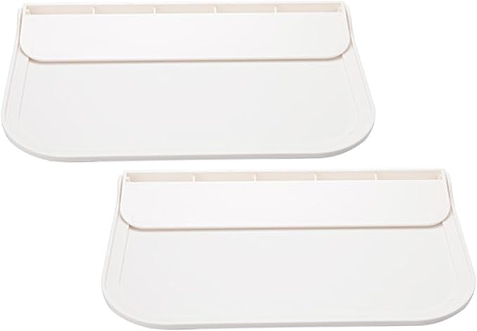 Garneck 2pcs Small Foldable Plastic Adhesive Wall Shelf for Bathroom Storage, Phone and Soap Organizer, Space-Saving Floating Shelves for Dorms and Home