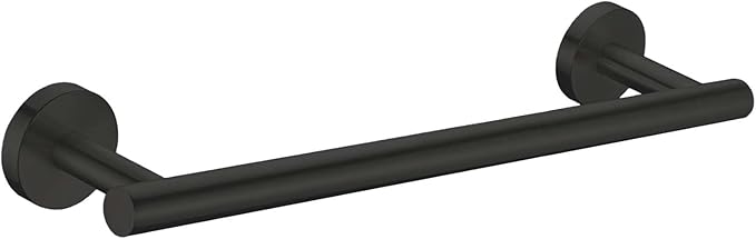 Modket 16 Inches Matte Black Towel Bar Bathroom Hardware 304 Stainless Steel Wall Mounted Kitchen Towel Holder Cloths Hanger