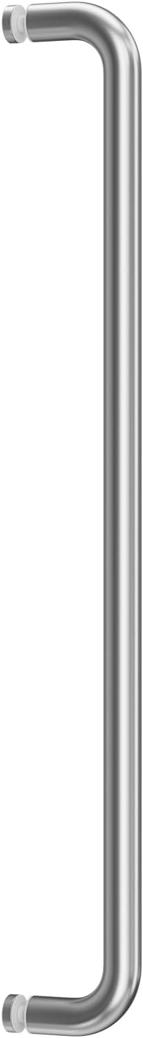 Ranbo Glass Shower Door Towel Bar 18 Inch Stainless Steel Sliding Shower Door Handle Replacement with Brushed Nickel Finish for Commercial and Residential Glass Doors