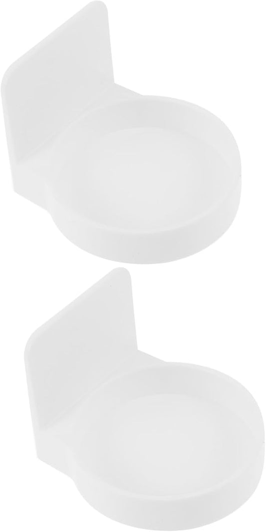 ABOOFAN 1set Wall Storage Holder for Bathroom Nail Jewelry Storage Rack Design for Home Hotel Use Sleek Finish 2pcs