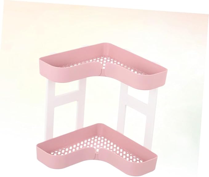 ULTECHNOVO Plastic Rack Corner Shelf Desk Stand Bathroom Shelves Capacity Environmental Material