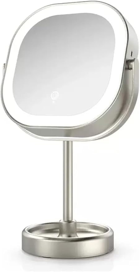 Conair Rotating Wireless LED Mirror with 2 Magnification Sides of 1X/10X