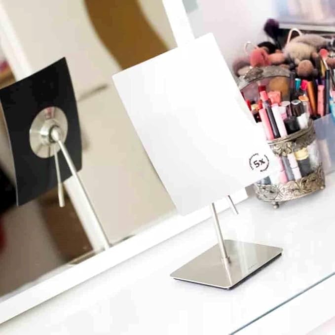 Blomus 68949 Vista Cosmetic Mirror W/Magnification, Chrome Plated H 29 cm, B 11 cm, T 14 cm