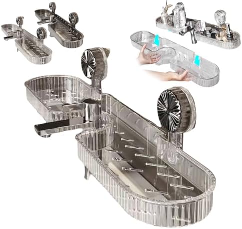No Drill Suction Shelf for Bathroom Sink, Wall Mounted Storage Rack with Drainage for Shampoo & Towels, Space-Saving Kitchen Organizer, 1 Piece