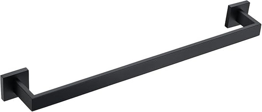 BANOLUX Towel Rack, 16-Inch Single Towel Bars for Bathroom, Towel Racks for Bathroom Wall Mounted SUS304 Stainless Steel Hand Towel Holder Organize Heavy Duty, Matte Black Towel Bar