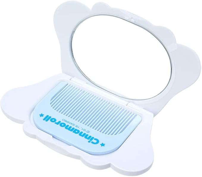 Sanrio 963810 Cinnamoroll Face Mirror & Comb Set