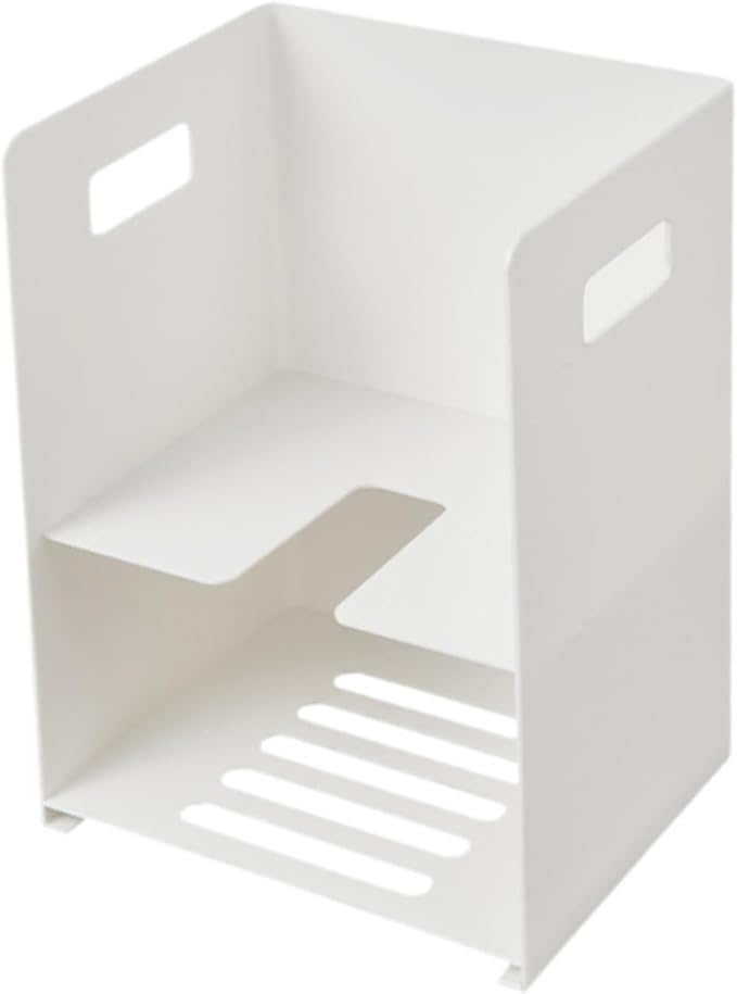 HouseVibe Toilet Plunger Holder Bathroom Organizer Sturdy Versatile Space Saving Waterproof Practical Corner Shelf Toilet Storage Rack