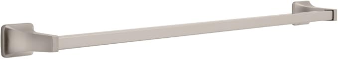 Franklin Brass Futura (1-Pack) 30" Towel Rack for Bathroom, Satin Nickel Towel Bar for Bathroom Wall Body Towel Holder Rod Wall Mounted Bathroom Accessories D2430SN
