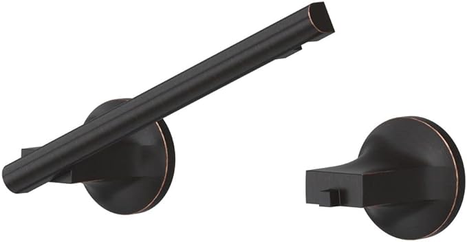 Pfister Pfirst Modern Toilet Paper Holder, Bathroom Tissue Holder, Wall-Mounted, Screw-In, Tuscan Bronze Finish, BPHPFM0Y