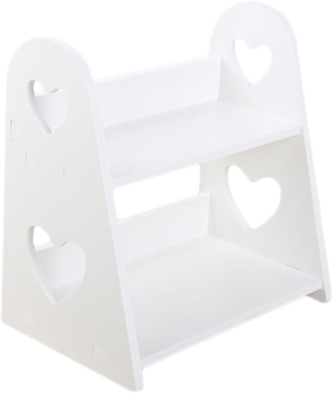 Heart-Shaped Storage Rack White Bathroom Decor for Small Bathroom Organization