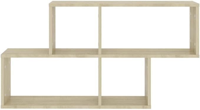 Sonoma Oak Wall Shelf 39.4 Inch, Floating for Living Room Bedroom, Modern Display Shelf for Books Decor, Sturdy Engineered Wood with Invisible Mount, 88.2 lb Load Capacity